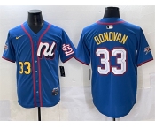 Men's National League #33 Brendan Donovan Blue 2025 All-Star Edition Limited Stitched Baseball Jersey