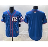 Men's National League Arizona Diamondbacks Blank Blue 2025 All-Star Edition Limited Stitched Baseball Jersey