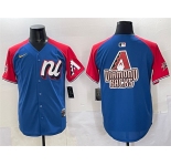Men's National League Arizona Diamondbacks Team Big Logo Blue Red Alternate 2025 All-Star Edition Limited Stitched Baseball Jersey