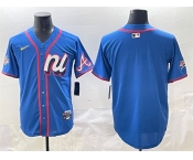 Men's National League Atlanta Braves Blank Blue 2025 All-Star Edition Limited Stitched Baseball Jersey