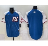 Men's National League Atlanta Braves Blank Blue Alternate 2025 All-Star Edition Limited Stitched Baseball Jersey