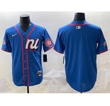 Men's National League Chicago Cubs Blank Blue 2025 All-Star Edition Limited Stitched Baseball Jersey
