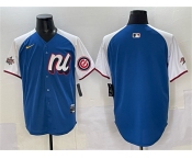 Men's National League Chicago Cubs Blank Blue Alternate 2025 All-Star Edition Limited Stitched Baseball Jersey