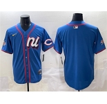 Men's National League Cincinnati Reds Blank Blue 2025 All-Star Edition Limited Stitched Baseball Jersey