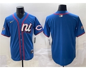 Men's National League Cincinnati Reds Blank Blue 2025 All-Star Edition Limited Stitched Baseball Jersey