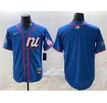 Men's National League Los Angeles Dodgers Blank Blue 2025 All-Star Edition Limited Stitched Baseball Jersey