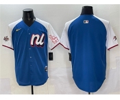 Men's National League Los Angeles Dodgers Blank Blue Alternate 2025 All-Star Edition Limited Stitched Baseball Jersey