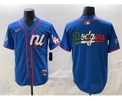 Men's National League Los Angeles Dodgers Team Big Logo Blue 2025 All-Star Edition Limited Stitched Baseball Jersey