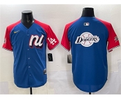 Men's National League Los Angeles Dodgers Team Big Logo Blue Red Alternate 2025 All-Star Edition Limited Stitched Baseball Jersey