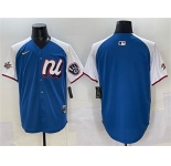 Men's National League Milwaukee Brewers Blank Blue Alternate 2025 All-Star Edition Limited Stitched Baseball Jersey