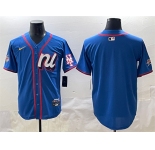 Men's National League New York Mets Blank Blue 2025 All-Star Edition Limited Stitched Baseball Jersey
