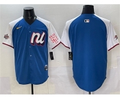 Men's National League New York Mets Blank Blue Alternate 2025 All-Star Edition Limited Stitched Baseball Jersey