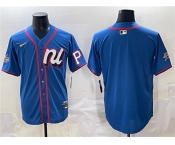 Men's National League Pittsburgh Pirates Blank Blue 2025 All-Star Edition Limited Stitched Baseball Jersey