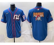 Men's National League Pittsburgh Pirates Team Big Logo Blue 2025 All-Star Edition Limited Stitched Baseball Jersey