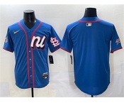 Men's National League St. Louis Cardinals Blank Blue 2025 All-Star Edition Limited Stitched Baseball Jersey