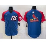 Men's National League St. Louis Cardinals Team Big Logo Blue Red Alternate 2025 All-Star Edition Limited Stitched Baseball Jersey