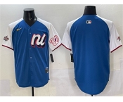 Men's National League Washington Nationals Blank Blue Alternate 2025 All-Star Edition Limited Stitched Baseball Jersey
