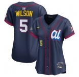 Women's American League #5 Jacob Wilson Navy 2025 All-Star Edition Limited Stitched Baseball Jersey