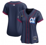 Women's American League Blank Navy 2025 All-Star Edition Limited Stitched Baseball Jersey