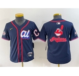 Women's American League Cleveland Guardians Team Big Logo Navy 2025 All-Star Edition Limited Stitched Baseball Jersey