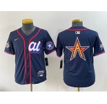 Women's American League Houston Astros Team Big Logo Navy 2025 All-Star Edition Limited Stitched Baseball Jersey