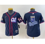 Women's American League Kansas City Royals Team Big Logo Navy 2025 All-Star Edition Limited Stitched Baseball Jersey
