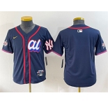 Women's American League New York Yankees Blank Navy 2025 All-Star Edition Limited Stitched Baseball Jersey