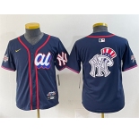 Women's American League New York Yankees Team Big Logo Navy 2025 All-Star Edition Limited Stitched Baseball Jersey