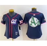 Women's American League Oakland Athletics Team Big Logo Navy 2025 All-Star Edition Limited Stitched Baseball Jersey