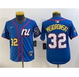 Women's National League #32 Jacob Misiorowski Blue 2025 All-Star Edition Limited Stitched Baseball Jersey