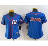 Women's National League Atlanta Braves Team Big Logo Blue 2025 All-Star Edition Limited Stitched Jersey