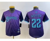 Youth Arizona Diamondbacks #22 Josh Naylor Purple 2025 City Connect Limited Stitched Baseball Jersey