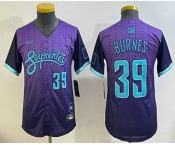 Youth Arizona Diamondbacks #39 Corbin Burnes Purple 2025 City Connect Limited Jersey