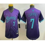 Youth Arizona Diamondbacks #7 Corbin Carroll Purple 2025 City Connect Limited Jersey