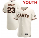 Youth san francisco giants #23 kris bryant cream flex base nike jersey