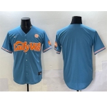Men's Lady Vols Blank Blue SEC Patch Stitched Jersey
