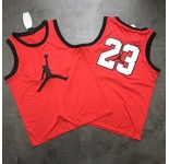 Air Jordan #23 Red Mesh Basketball Jersey