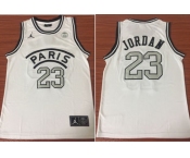 Paris Saint-Germain 23 Michael Jordan White Fashion Jersey
