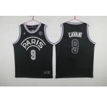 Paris Saint-Germain #9 Cavani Black Jordan Fashion Jersey