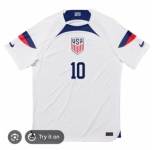 Men USA #10 White Soccer Jersey Christian Pulisic