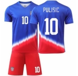 Youth American Team 10 Christian Pulisic 2024 25 Away Soccer Jersey Suit