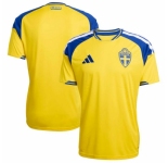 Men adidas Yellow Sweden National Team FIFA x World Cup 2026 Home Replica Jersey