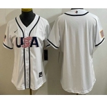Women's USA Blank White 2026 World Baseball Classic Cool Base Jersey