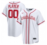 Men's Canada Baseball Active Player Custom White 2026 World Baseball Classic Home Stadium Stitched Jersey