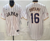 Men's Japan #16 Shohei Ohtani White 2026 World Baseball Classic Cool Base Jersey