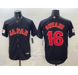Men's Japan Baseball #16 Shohei Ohtani Black 2026 World Baseball Classic Road Stadium Stitched Jersey