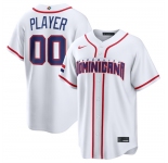 Men's Dominican Republic Baseball Active Player Custom White 2026 World Baseball Classic Home Stadium Stitched Jersey