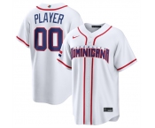 Men's Dominican Republic Baseball Active Player Custom White 2026 World Baseball Classic Home Stadium Stitched Jersey
