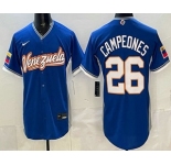 Men's Venezuela #26 Venezuela Blue 2026 World Baseball Classic Cool Base Jersey