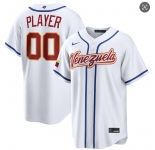 Men's Venezuela Baseball Active Player Custom White 2026 World Baseball Classic Home Stadium Stitched Jersey